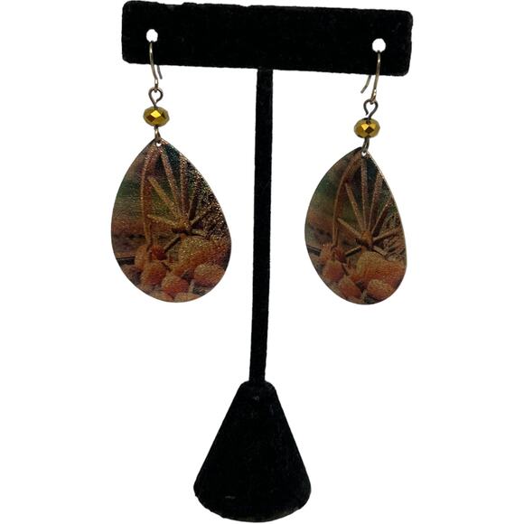 Fall-Themed Drop Earrings, 2" Long, 1.25" Wide - Picture 11 of 12